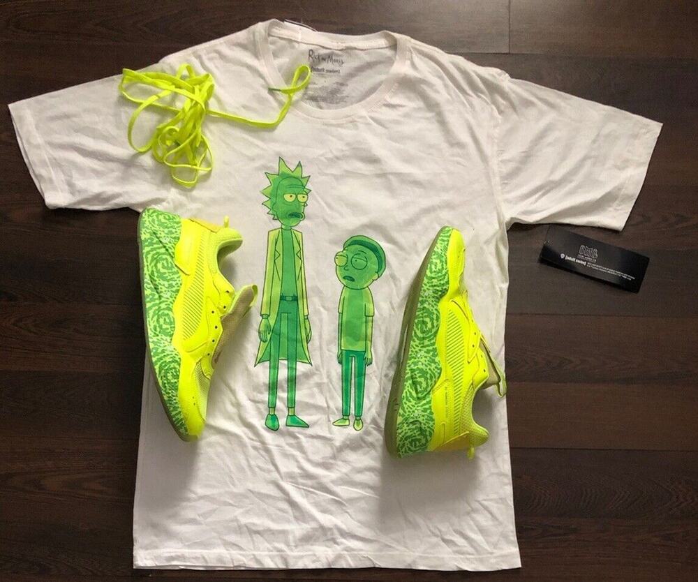Rick And Morty Cartoon Network Jelly Tshirt Sz L